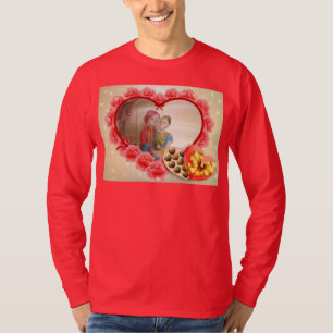 Romantischer Liebes Herz Kunst Druck T-Shirt
