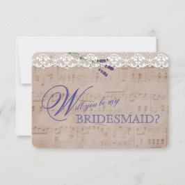 Romantischer Musiklassevent: Meinen BRIDESMAID-Ein Einladung