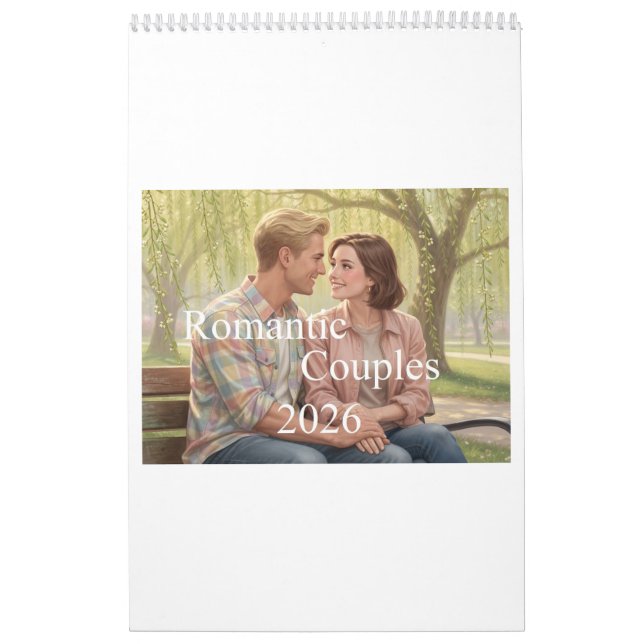 Romantischer Paarkalender 2026 01B Kalender (Titelbild)