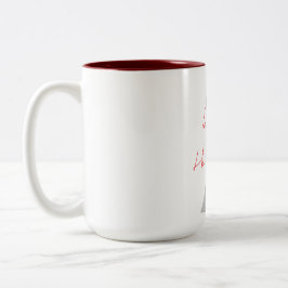 Romantischer Paarsilhouette-Becher - Ich bin sein Zweifarbige Tasse