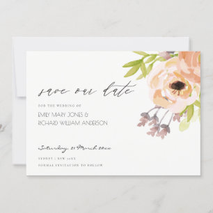 ROMANTISCHER PINK, LILA, BLAUER FLOSCH SAVE THE DA DATE