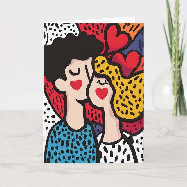 Romantischer Pop Kunst, Dichtung und Musik Einladung (Vorderseite)