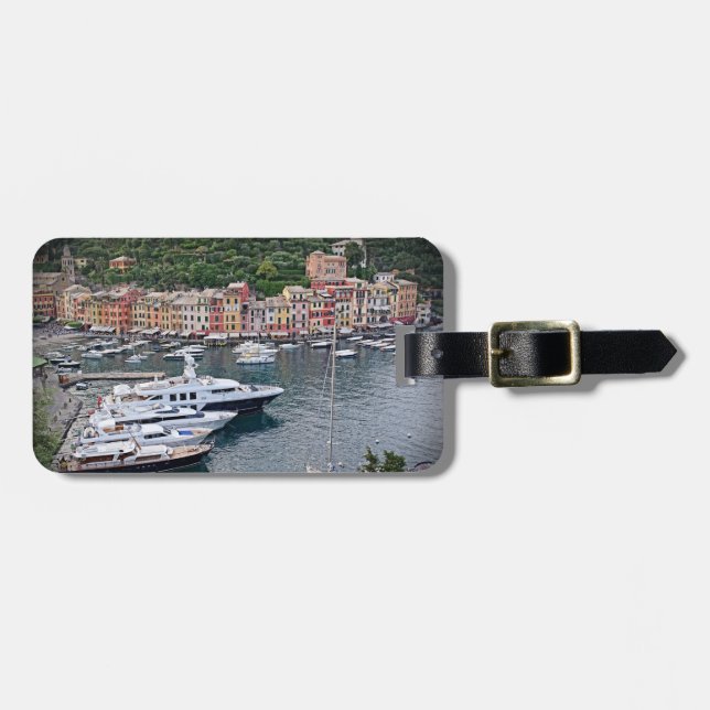 Romantischer Portofino, Italia Gepäckmarke Gepäckanhänger (Vorderseite horizontal)