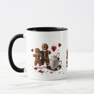 Romantischer Premium-Heißer-Kakao-Lebkuchen-Paar Tasse