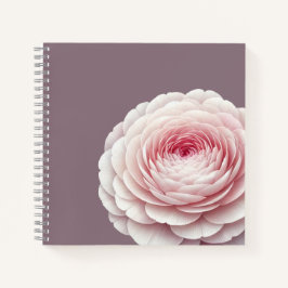 Romantischer rauchiger Mauve-Rosé-Blüten-Botanik Notizbuch