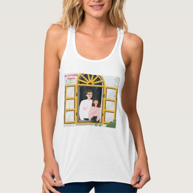 Romantischer Regentag Tank Top (Vorderseite)
