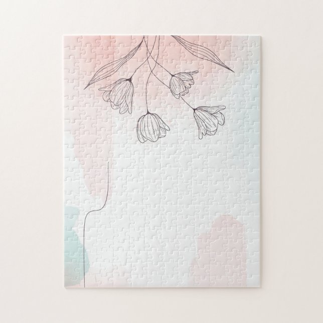 Romantischer Rosa Watercolor (Vertikal)