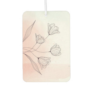 Romantischer Rosa Watercolor Autolufterfrischer