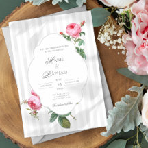 Romantischer, schicker französischer Rosen-Botanik