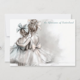 Romantischer Schwestertag Tee Nachmittag Einladung