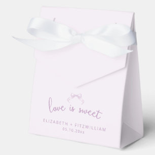Romantischer Sketched Bow   Lilac Liebe ist süß Geschenkschachtel