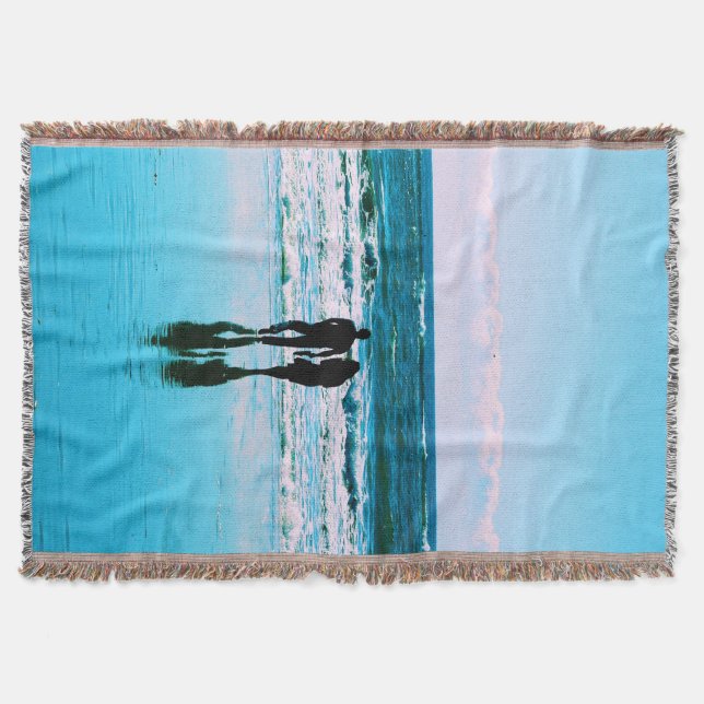 Romantischer Spaziergang am Strand Blanket Decke (Vorderseite)