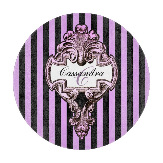 Romantischer Steampunk Goth Personalisiert Schneidebrett (Vorderseite)