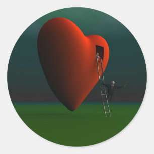 Romantischer Sticker
