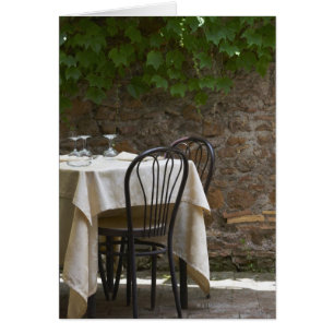 romantischer Tisch für zwei