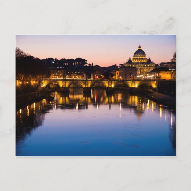 Romantischer Urlaub in Rom, Italien Postkarte (Vorderseite)