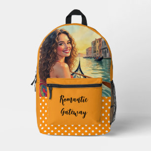 Romantischer Urlaub, Liebe und Venedig Gedruckter  Bedruckter Rucksack
