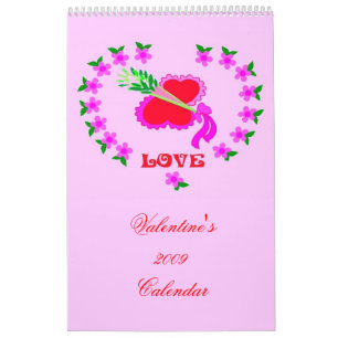 Romantischer Valentiner Kalender 2009