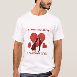 Romantischer Valentiner Männerweiße Crew Neck T -  T-Shirt