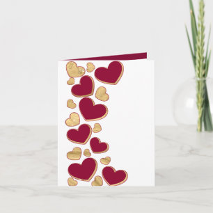 Romantischer Valentinstag   Burgund & Gold Herz Einladung