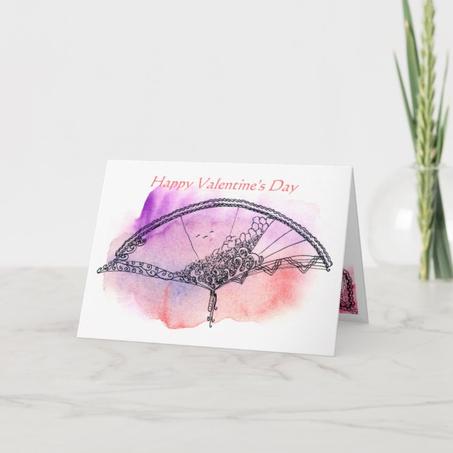 Romantischer Valentinstag individuell gestaltbar Karte (Vorderseite)