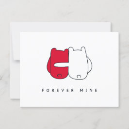 Romantischer Valentinstag Postkarte