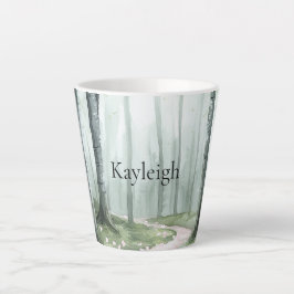 Romantischer verzauberter Weihnachtswald Milchtasse