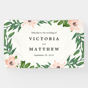 Romantischer Weintag Hochzeit Banner