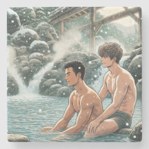 Romantischer Winter onsen
