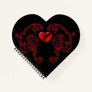 Romantischer, zarter Goth Notizbuch