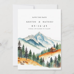 Romantischer Zollgebirge Save The Date
