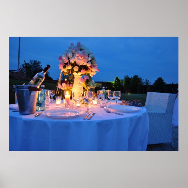 romantisches Abendessen Poster (Vorne)