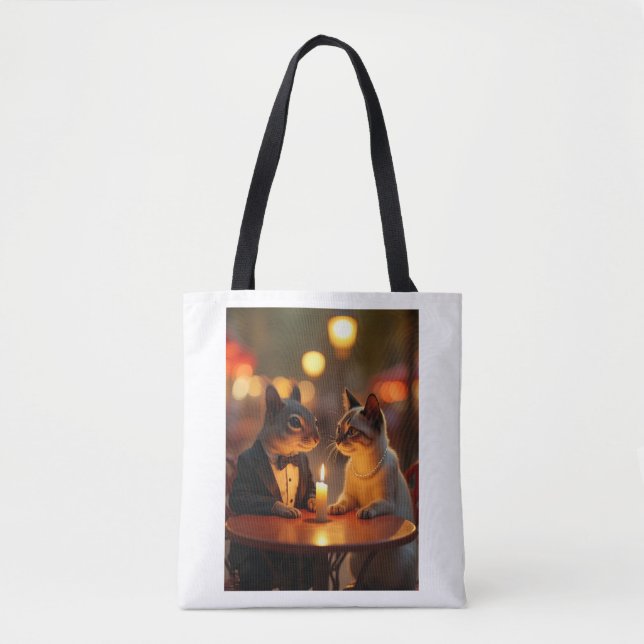 Romantisches Abendessen Tasche (Vorderseite)