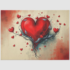 Romantisches Abstrakt-gotisches Themenpapier Seidenpapier