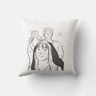 Romantisches Anime-Couple-Kissen - Niedliche Liebe Kissen