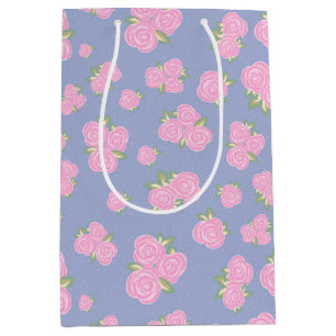 Romantisches Antiquitäten-Rosen-Design Mittlere Geschenktüte