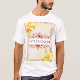Romantisches Aquarell-Blumen-Brautparty-Shirt T-Shirt