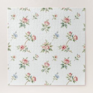 Romantisches Aquarell-Rosenmuster in Rosa