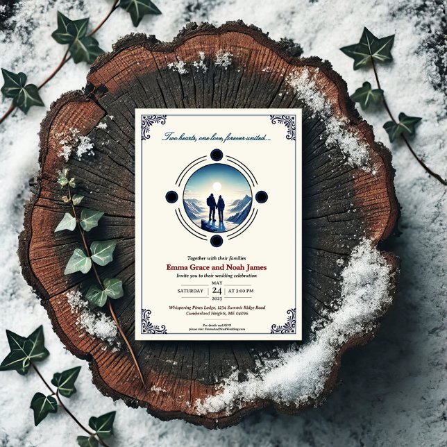 Romantisches Bergabenteuer Einladung (Von Creator hochgeladen)