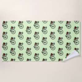 Romantisches Bike Beach Handtuch