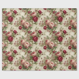 Romantisches Blumendesign Geschenkpapier