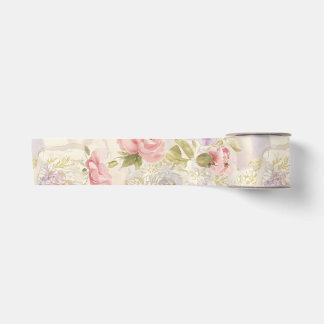 Romantisches Blumenpapier für Wasserfarben - Elega Satinband