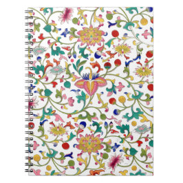 Romantisches Blumenziermuster Notizblock