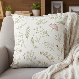 Romantisches botanisches Kissen