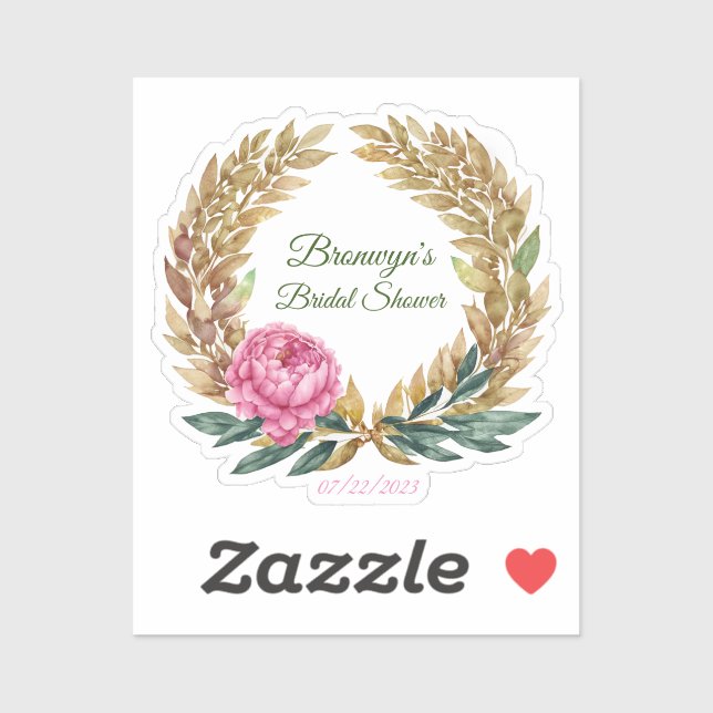 Romantisches Brautparty Aufkleber (Blatt)