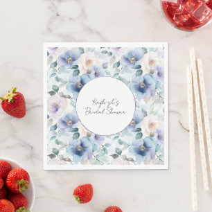 Romantisches Brautparty Hübscher Lavendel-Blume Serviette
