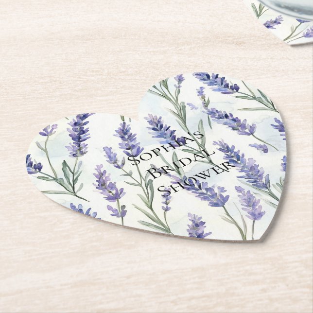 Romantisches Brautparty Hübscher Lavendel-Blume Untersetzer (angewinkelt)