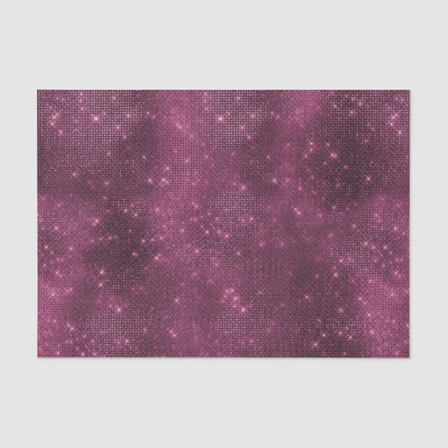 Romantisches Burgund Sparkle Glitzy Brautparty Seidenpapier (Vorderseite)