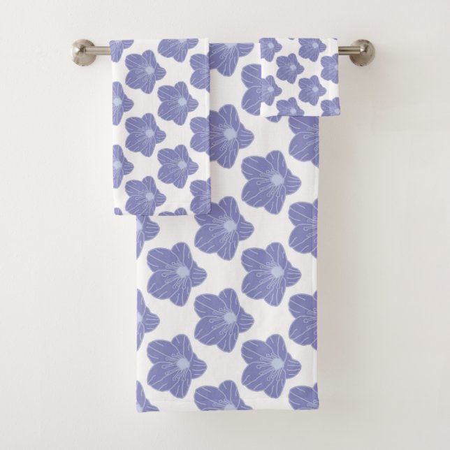 Romantisches Chic Blumenmuster Badetuch Set (Insitu)