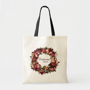 Romantisches Chrysanthemum auf Gossamer Pink Tragetasche